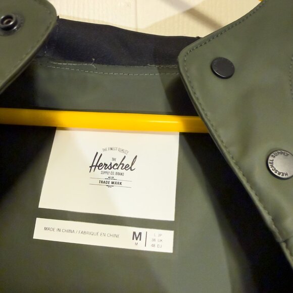 Herschel Supply Co. Classic Olive Mallard Rain Coat - Picture 3 of 4